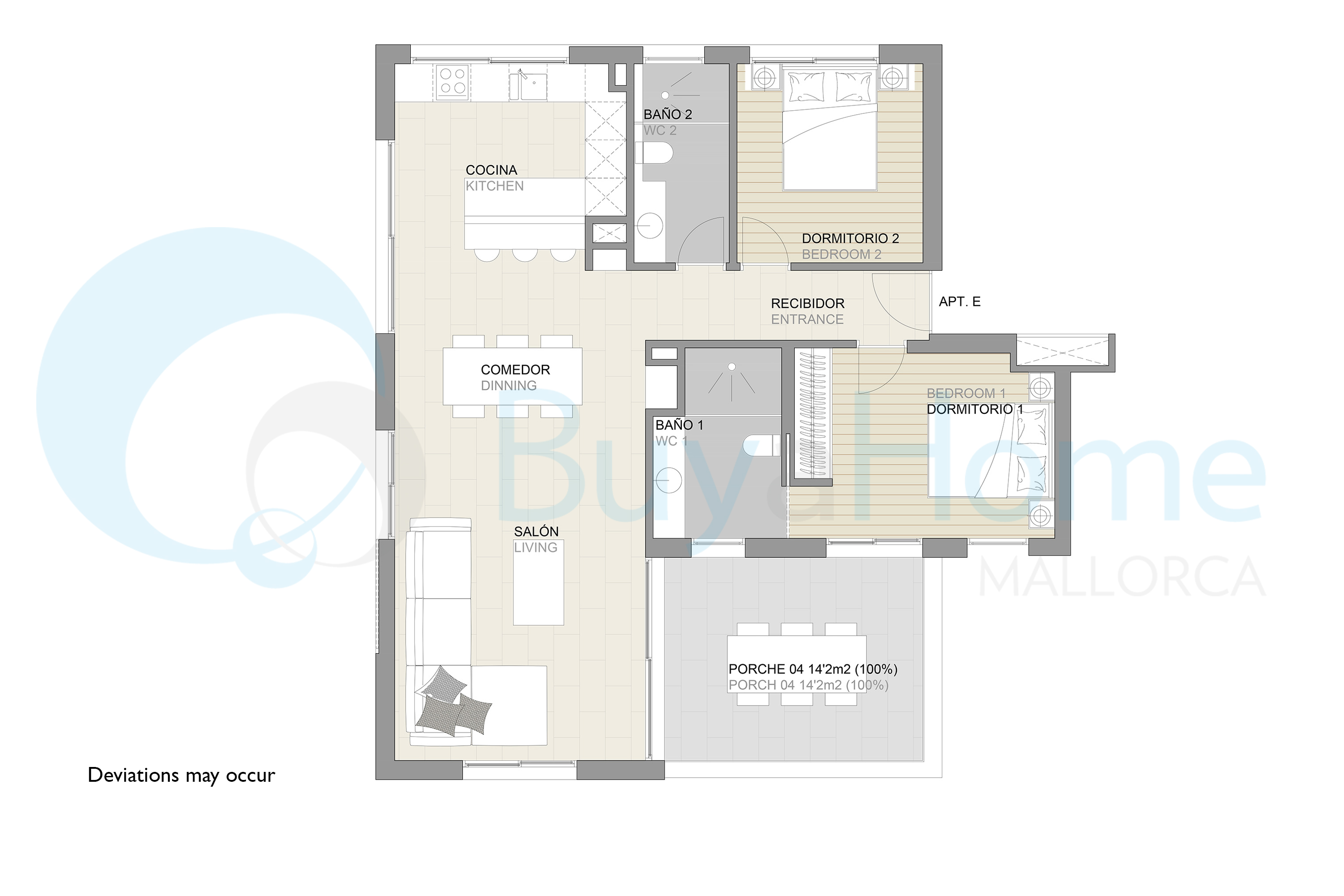 Fantastic flat with communal pool and parking in Son Armadams
