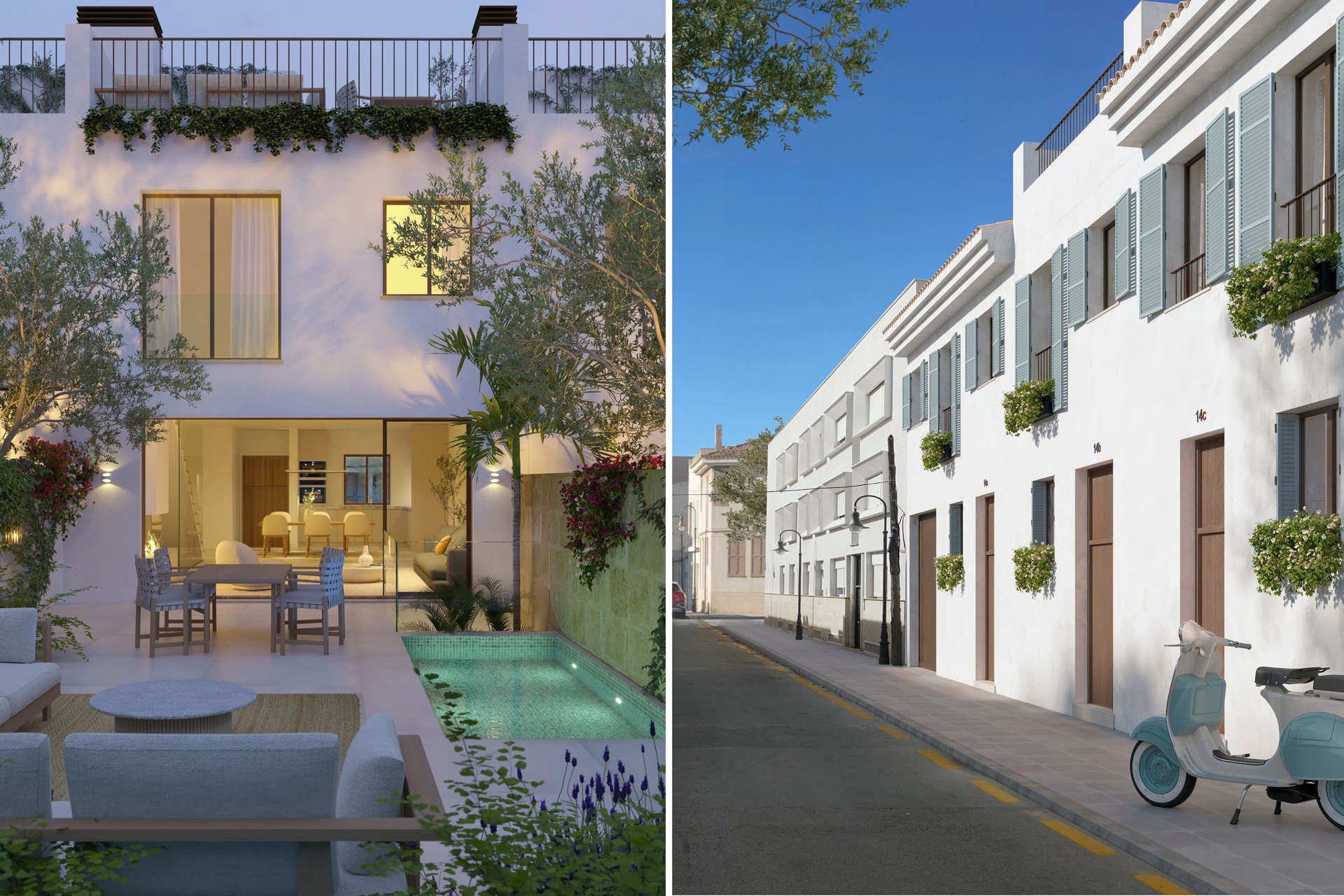 Amazing newly built townhouse roof terrace in El Molinar