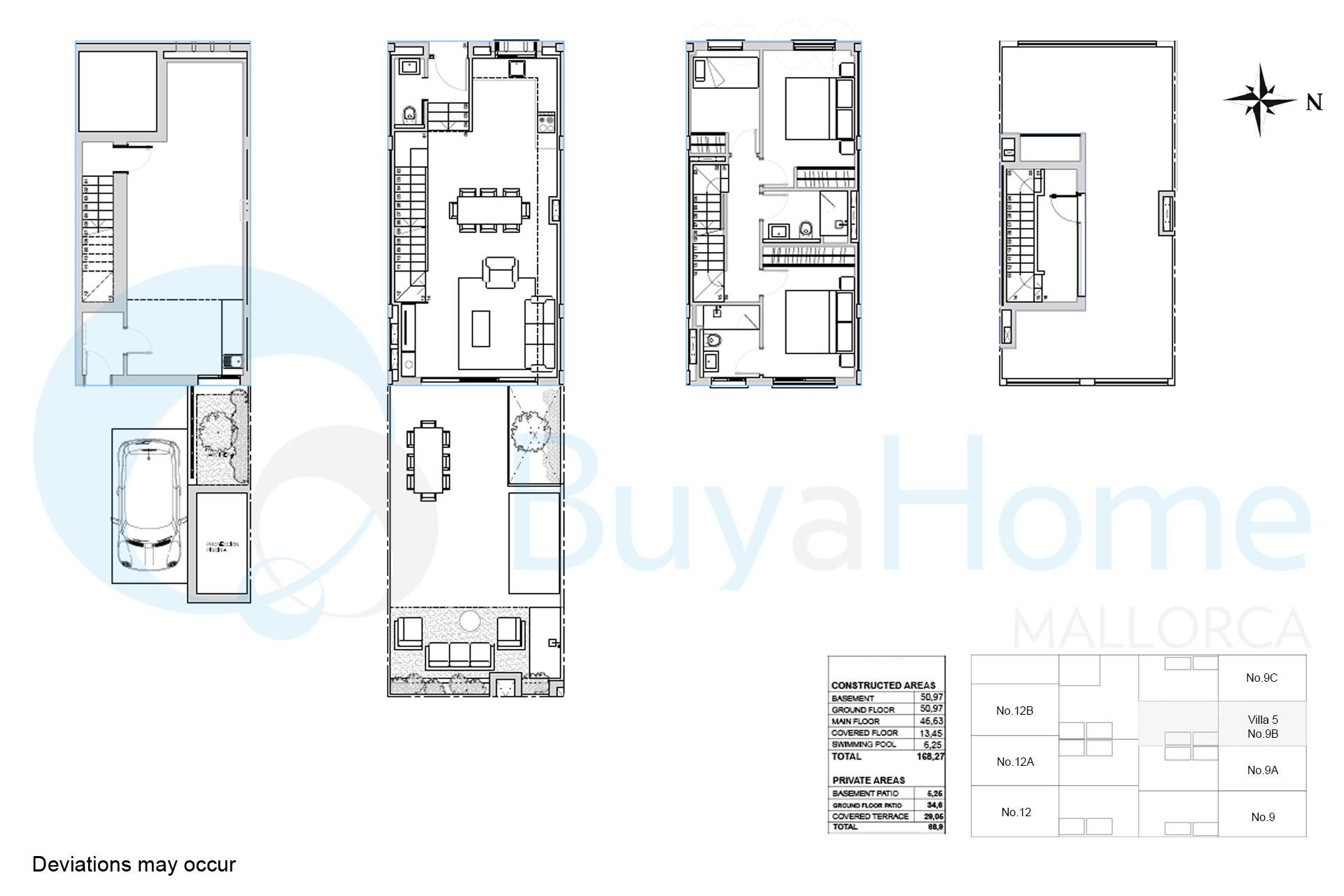 Modern townhouse in El Molinar with spacious roof terrace