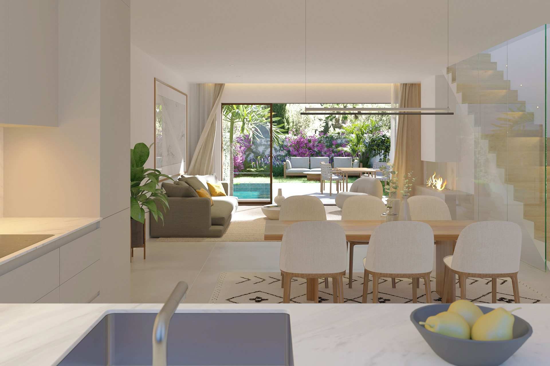 Gorgeous newly built townhouse with pool in El Molinar
